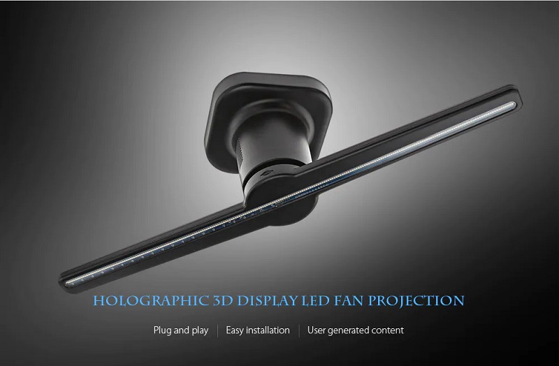 Quạt đèn LED quảng cáo 3D Holographic 