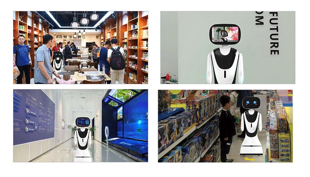 Robot tiếp tân AI Timo, Robot tiếp tân cho nhà hàng ,khách sạn, bệnh viện - tích hợp AI