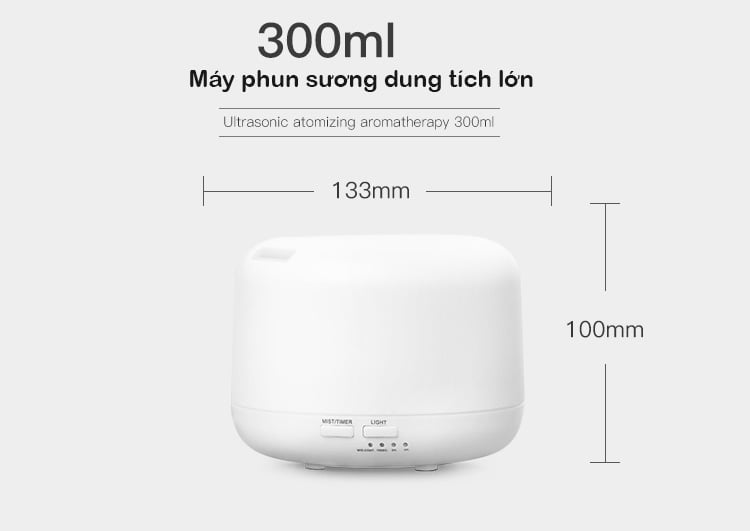 Máy phun sương khuếch tán tinh dầu mini tích hợp Wifi Alex và Google Home- Promax GD 07 (300ml)