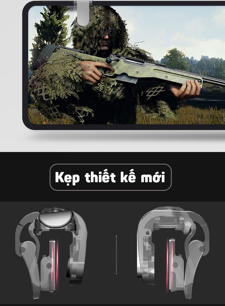 Nút hỗ trợ bắn cơ G-point cho người game Pubg Mobile, Rules of Survival 