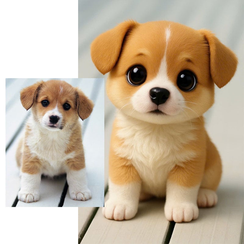 Tượng tự tô chibi 3D theo ảnh theo yêu cầu