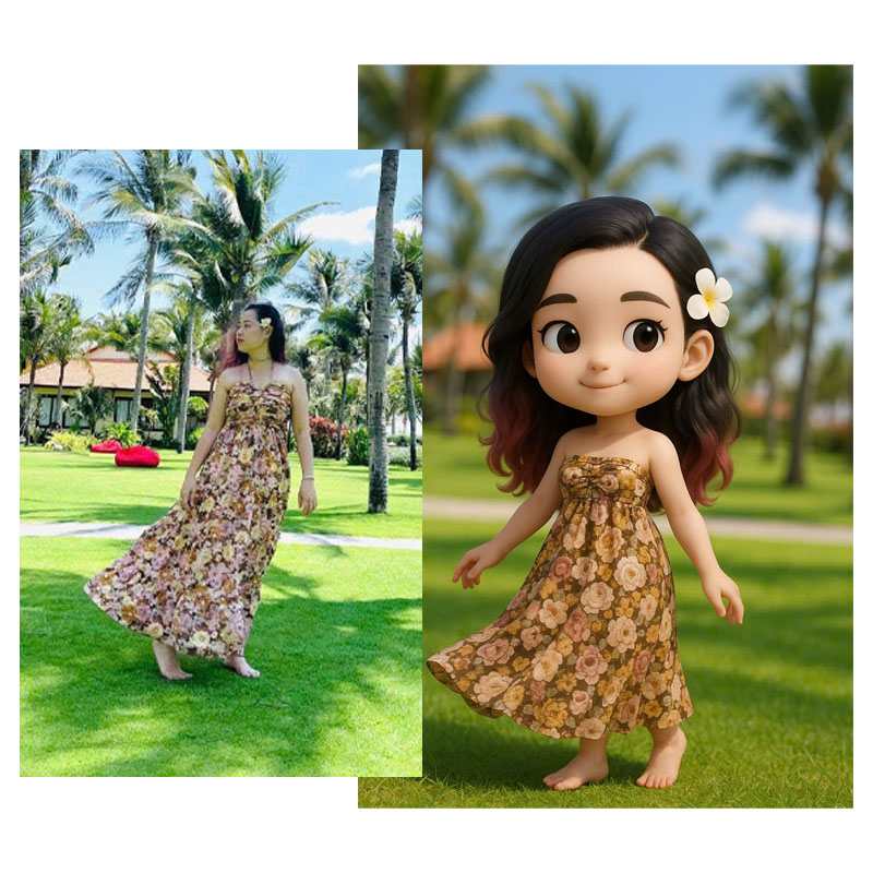 Tượng tự tô chibi 3D theo ảnh theo yêu cầu