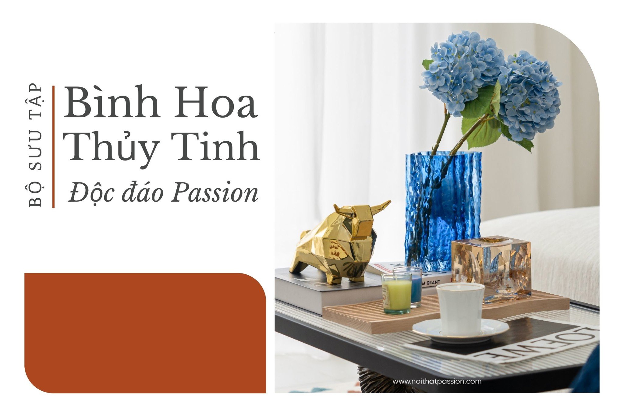 Bộ sưu tập bình hoa thủy tinh độc đáo tại Passion