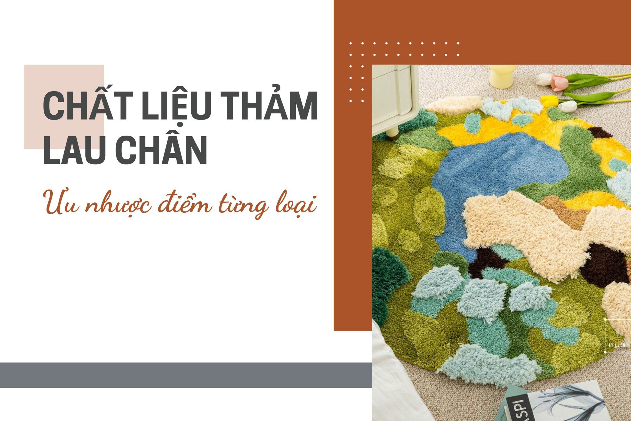 Các loại chất liệu thảm lau chân – Ưu nhược điểm từng loại
