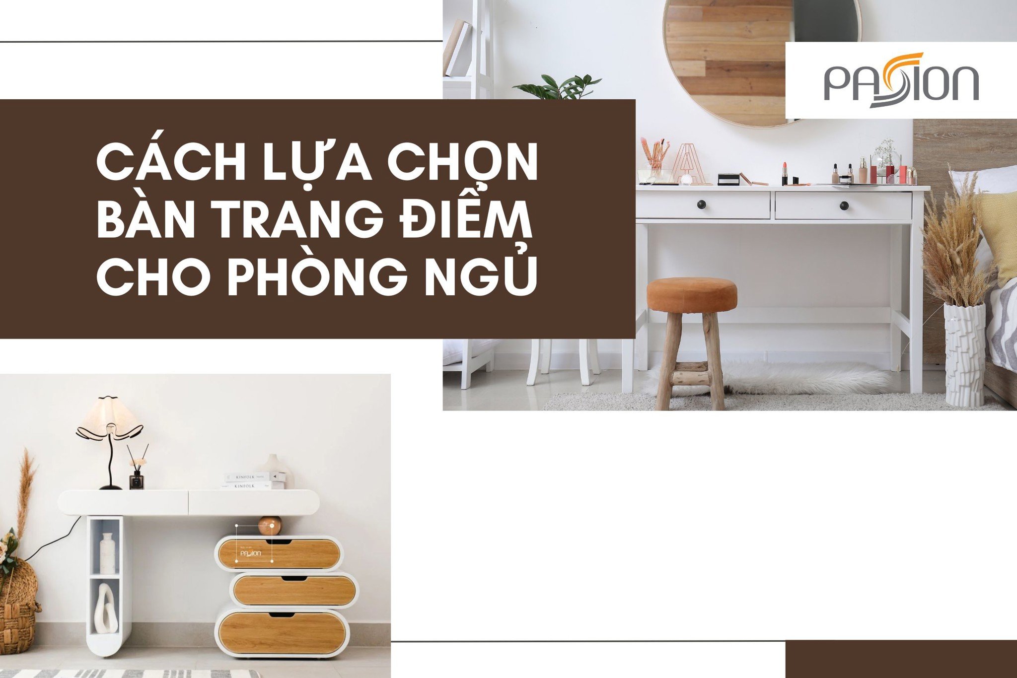 Cách lựa chọn bàn trang điểm phù hợp với không gian phòng ngủ