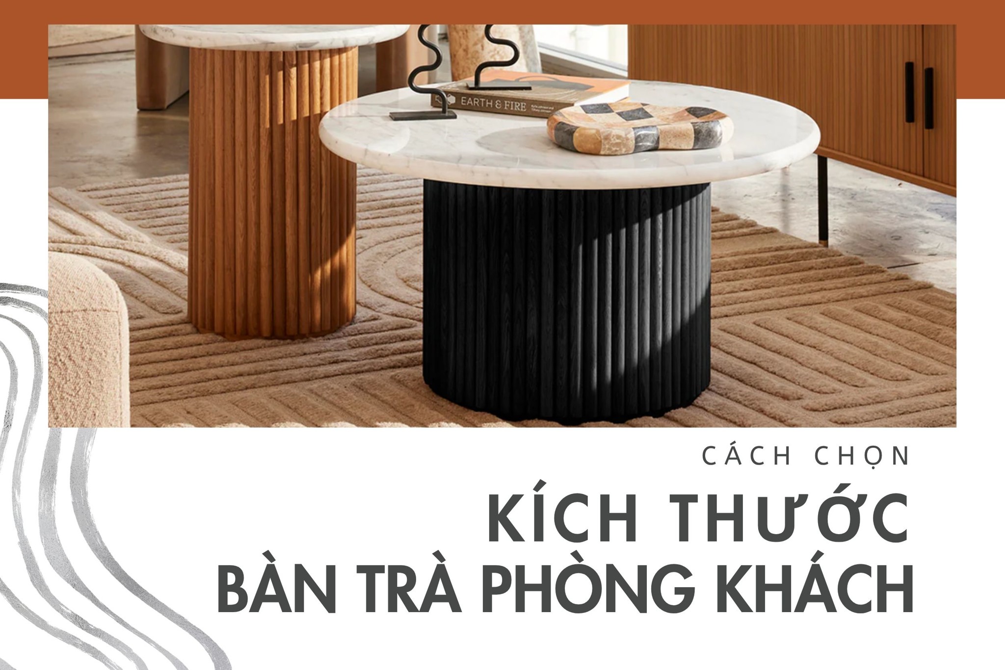 Cách chọn kích thước bàn phòng khách chuẩn cho mọi không gian