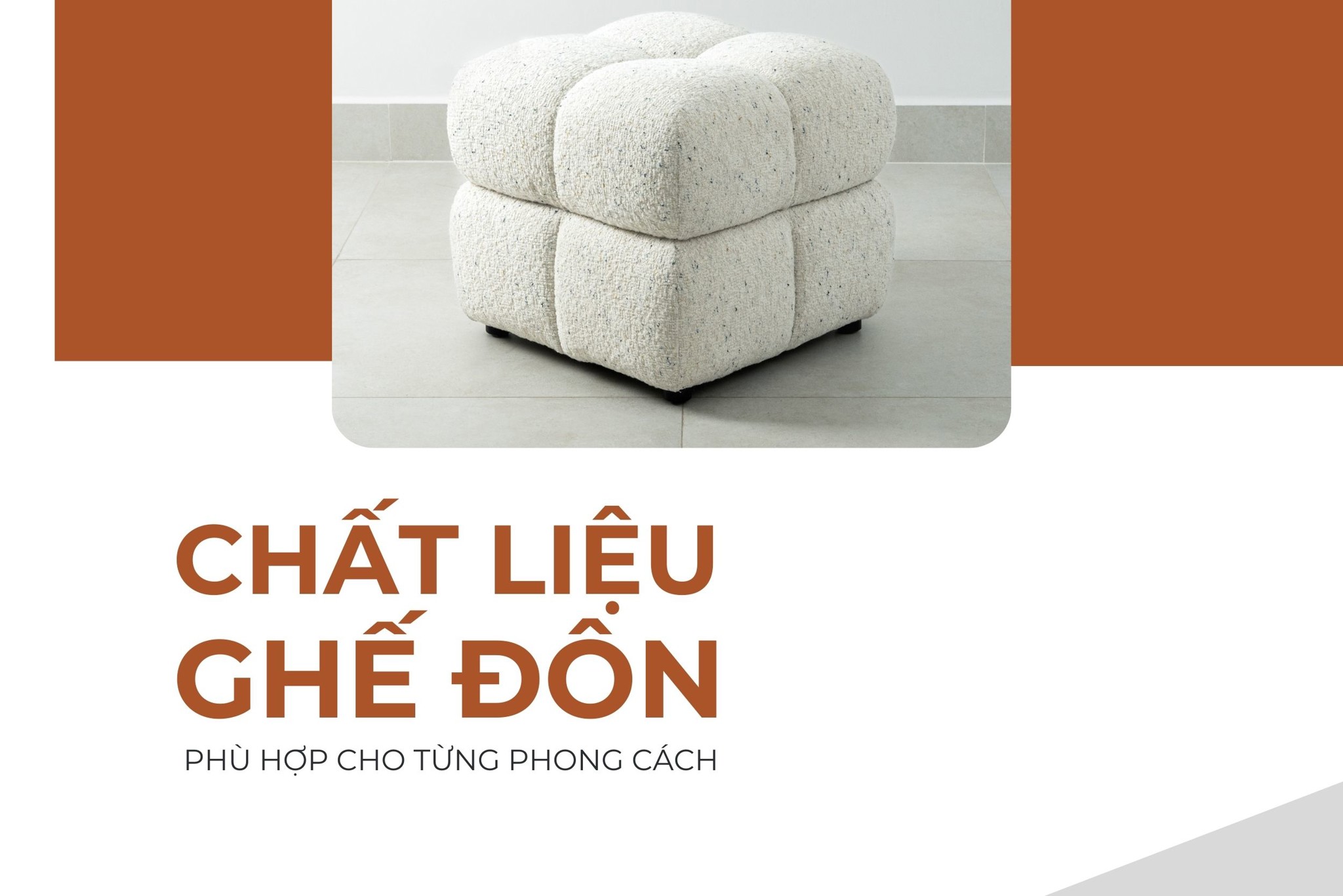 Chất liệu ghế đôn phù hợp cho từng phong cách