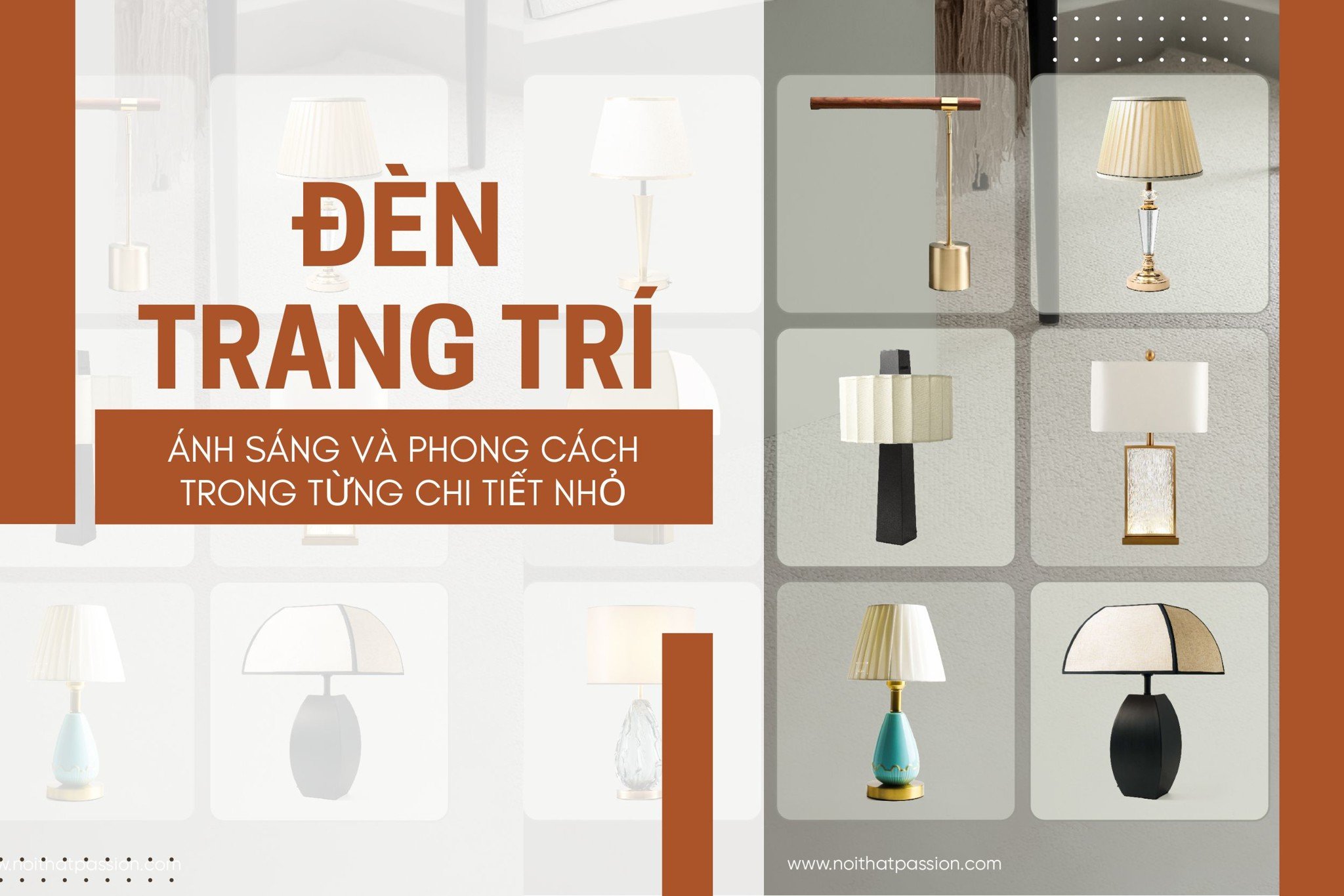 Đèn trang trí - Ánh sáng và phong cách trong từng chi tiết nhỏ