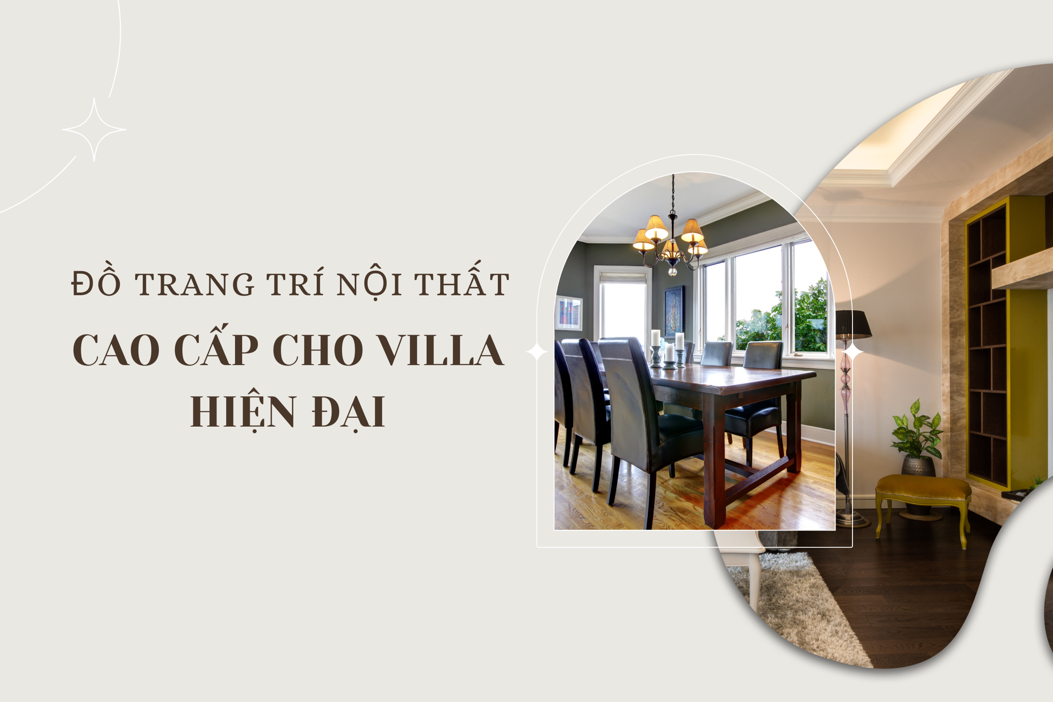 Đồ trang trí nội thất cao cấp cho Villa hiện đại
