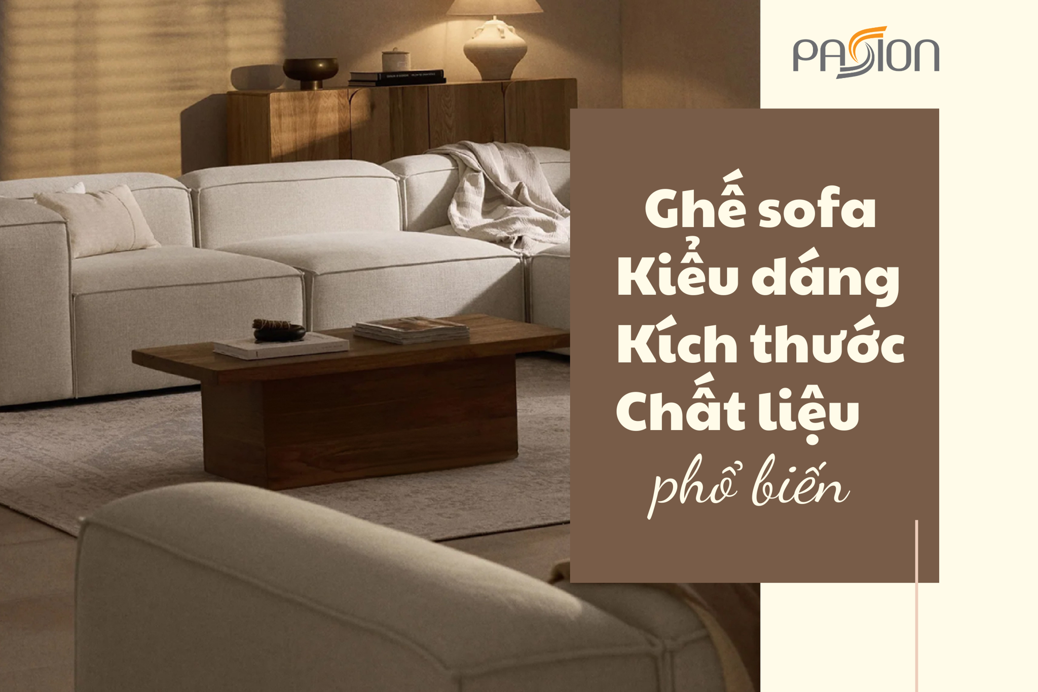 Ghế sofa cùng những kiểu dáng kích thước chất liệu phổ biến