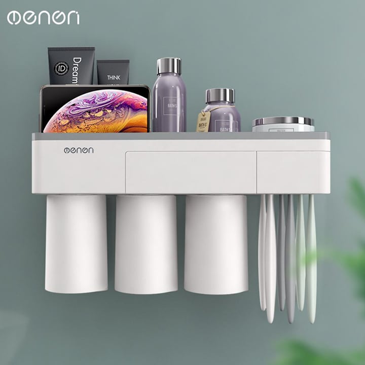 Kệ dán tường nam châm siêu gọn bền siêu chịu lực cho phòng tắm