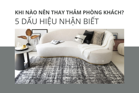 Khi nào nên thay thảm trải sàn? 5 dấu hiệu cần làm mới không gian