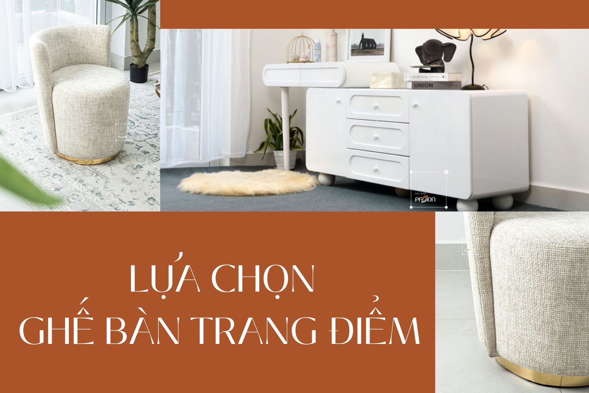 Lựa chọn ghế bàn trang điểm phù hợp cho không gian sống của bạn