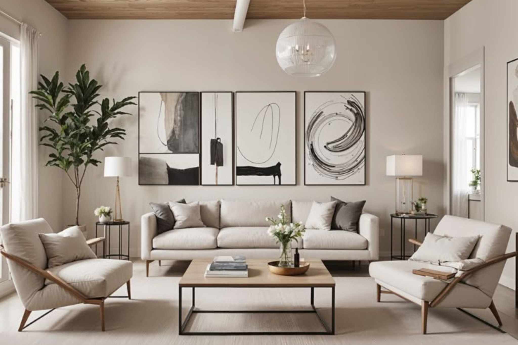 Nghệ thuật trang trí phòng khách cho người có gu