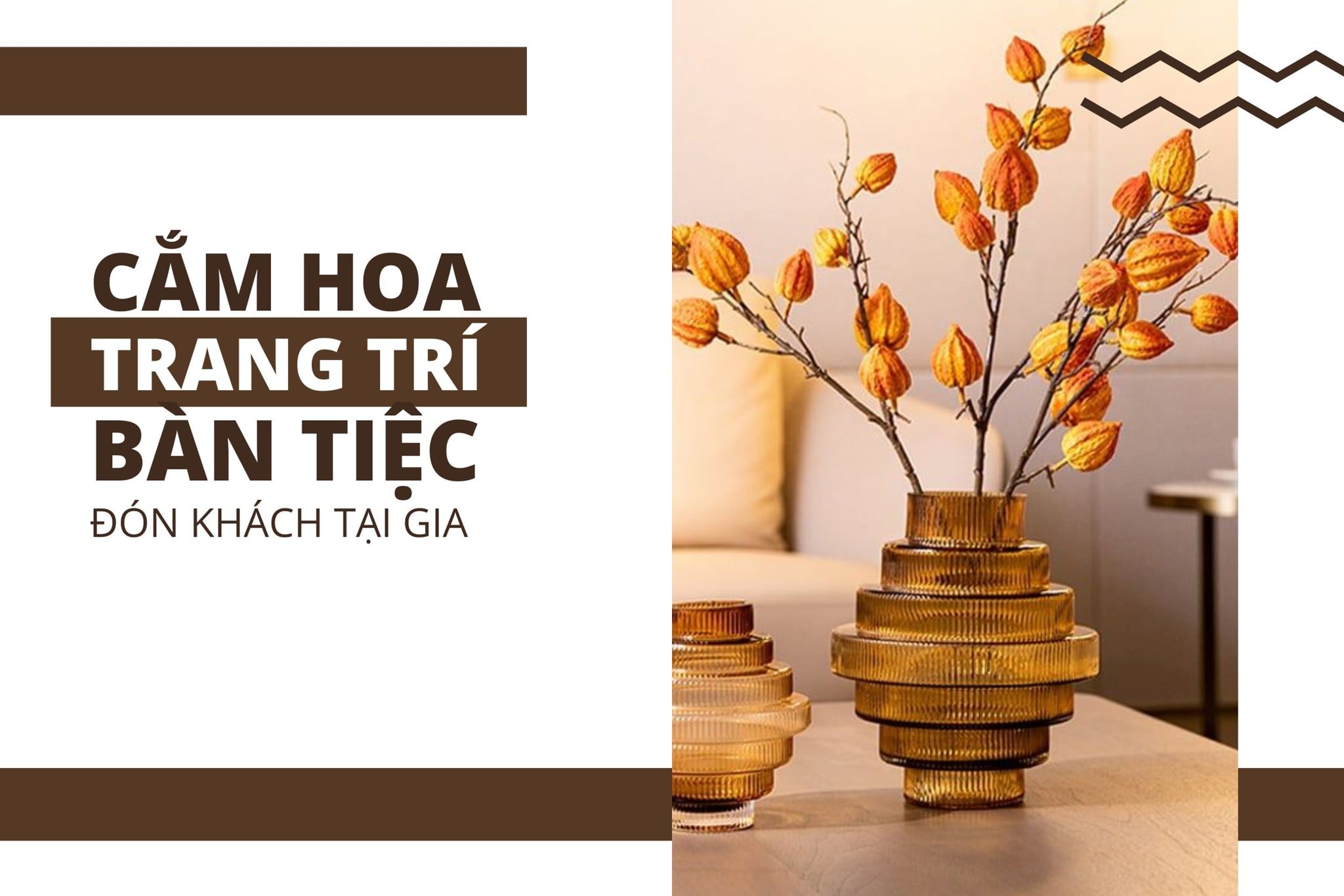 Mẹo cắm hoa trang trí bàn tiệc đón khách tại gia