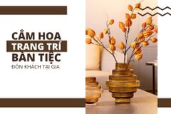 Mẹo cắm hoa trang trí bàn tiệc đón khách tại gia