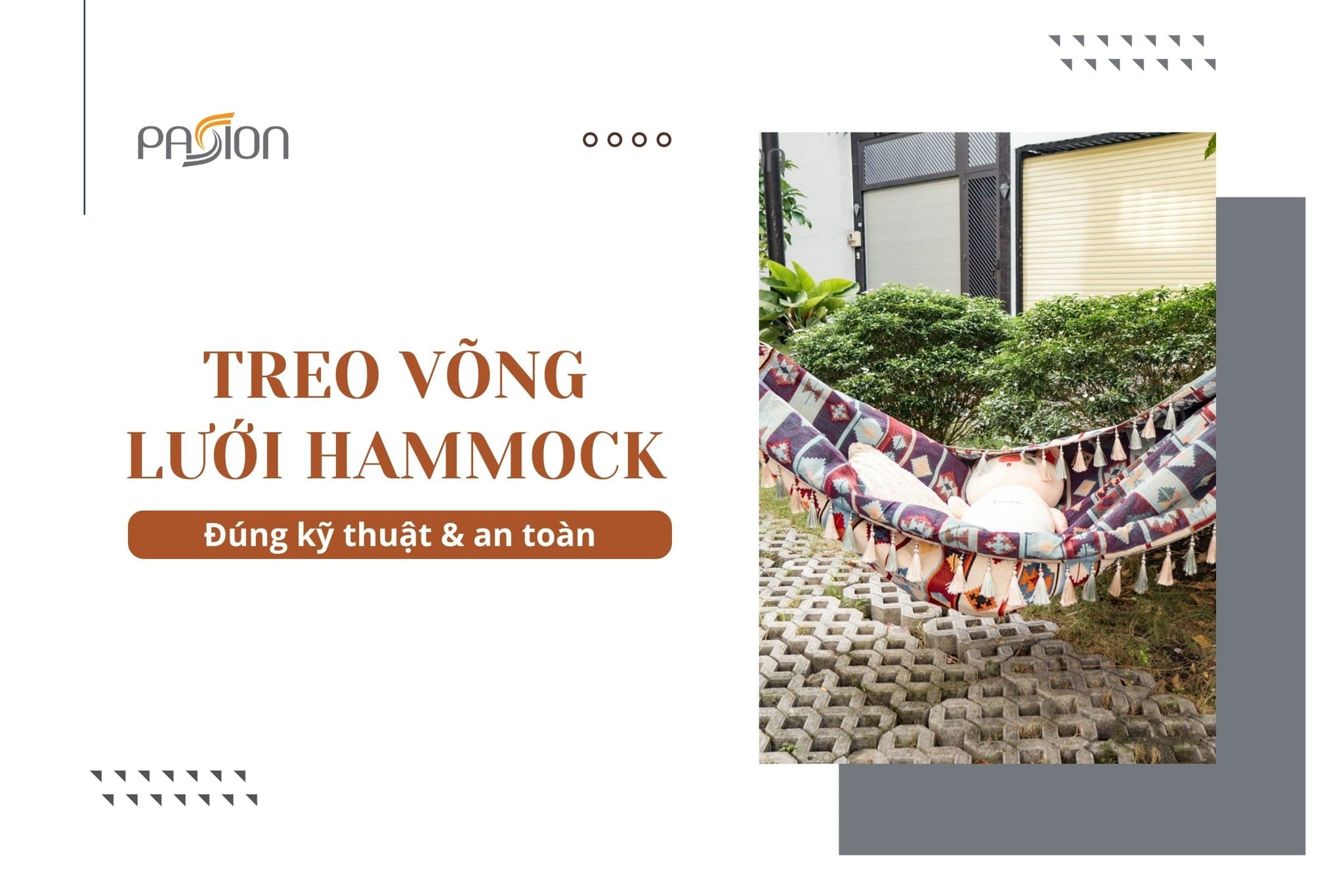 Cách treo võng lưới hammock đúng kỹ thuật và an toàn