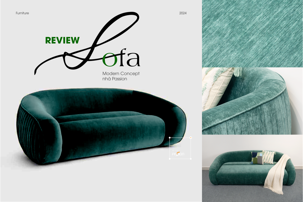 Review Ghế Sofa Nhung Dập Ply nhà Passion