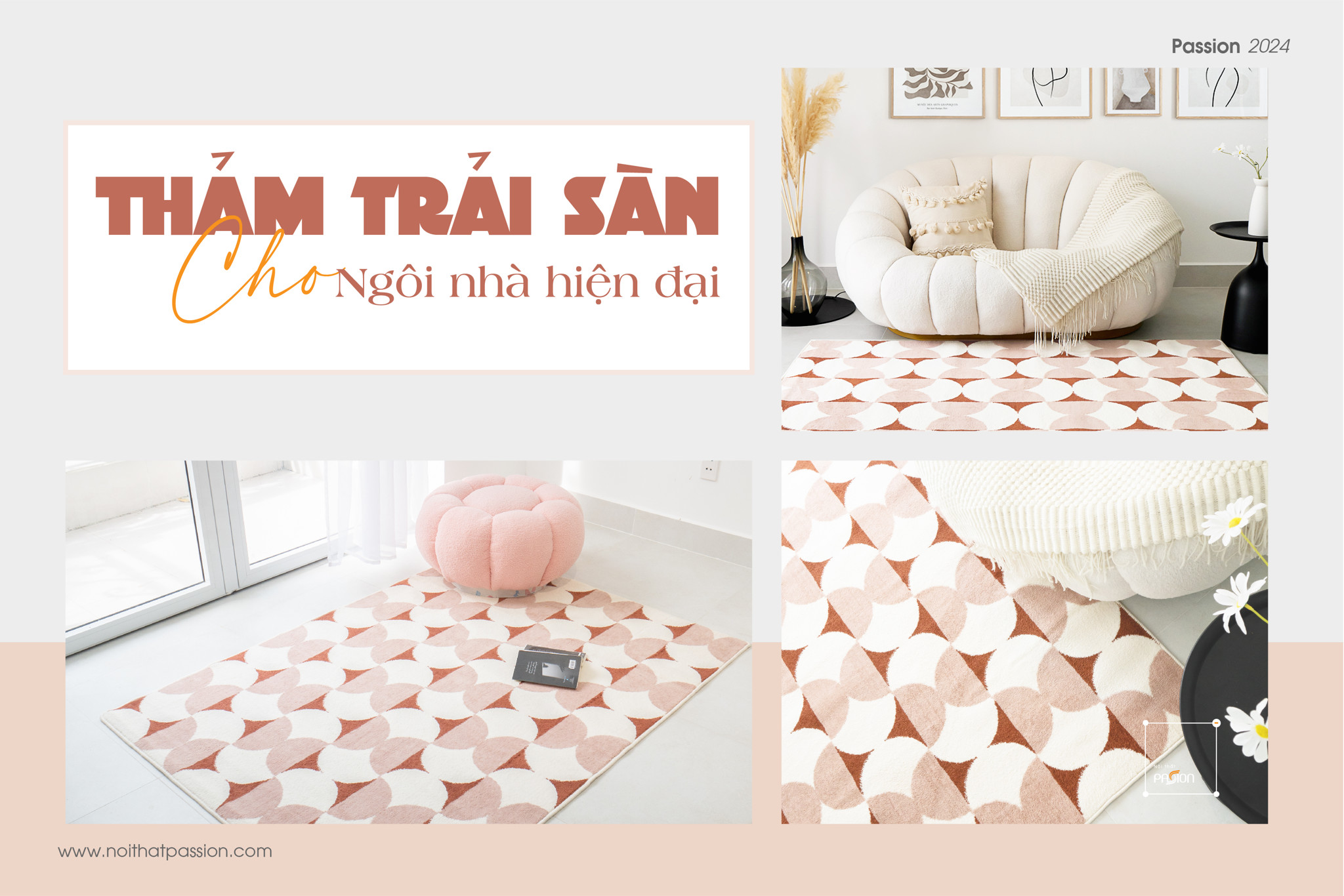 Top những mẫu thảm trải sàn đẹp cho nhà thiết kế hiện đại