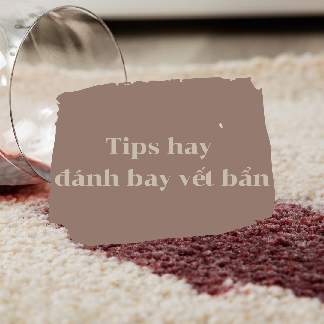 Tips hay đánh bay các vết bẩn trên những loại Thảm