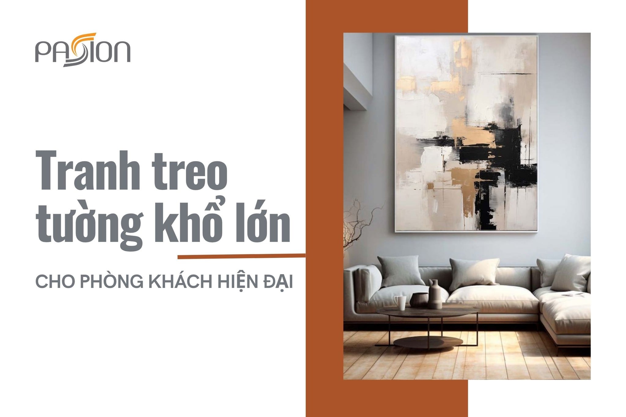 Tranh Treo Tường Khổ Lớn Cho Phòng Khách Hiện Đại
