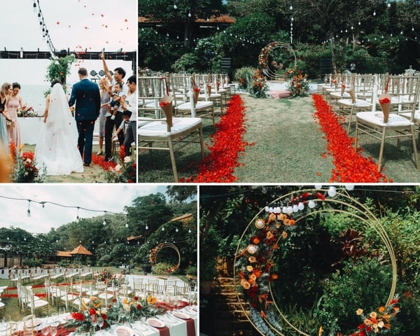 TRANG TRÍ TIỆC CƯỚI NGOÀI TRỜI TẠI ĐÀ NẴNG | THO's WEDDING ĐÀ NẴNG