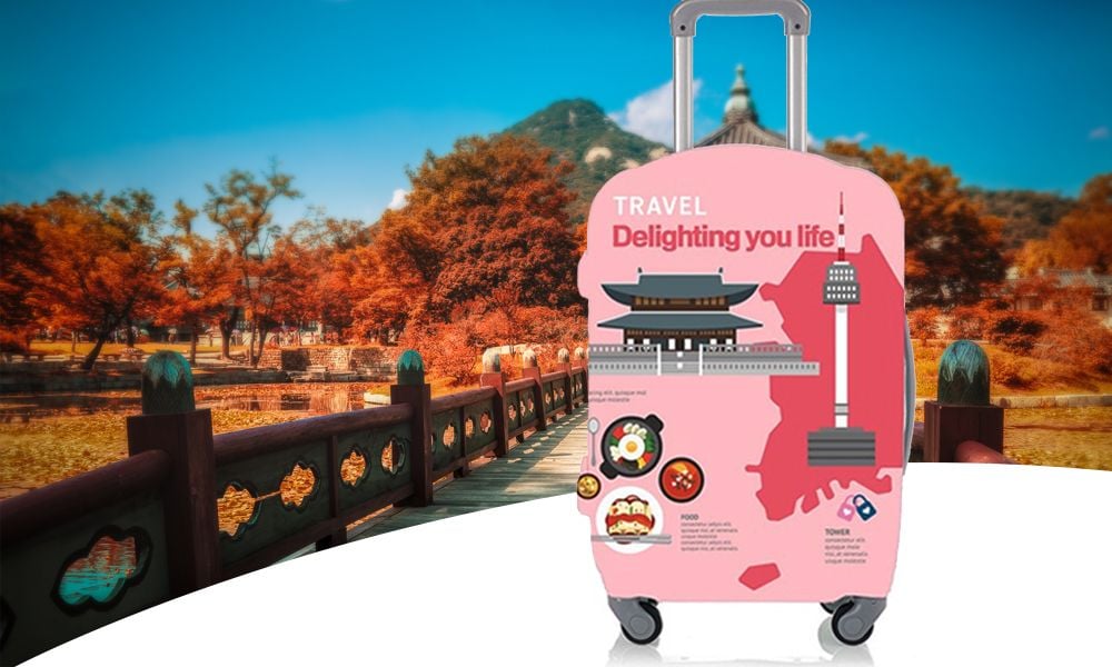 Túi bọc vali tphcm co giãn ZEMZEM hình KOREA