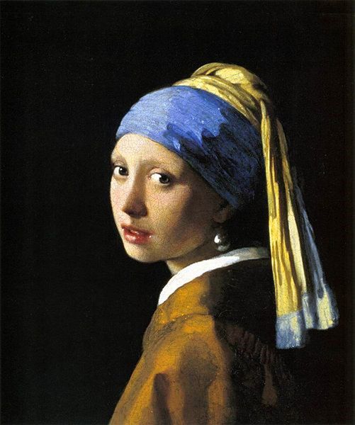 Bức tranh “Thiếu nữ đeo hoa tai ngọc trai” - Girl with a Pearl Earring sử dụng ngọc lưu ly để làm thuốc màu