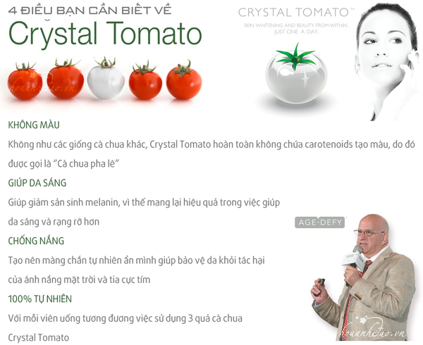 Viên uống làm trắng da Crystal Tomato – HeBeCare