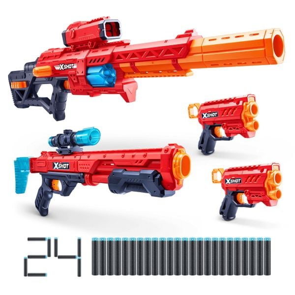 XSHOT Excel Combo Pack Ranger X8, Hawkeye, and 2 Micros giá rẻ tại Nerfivietnam.com
