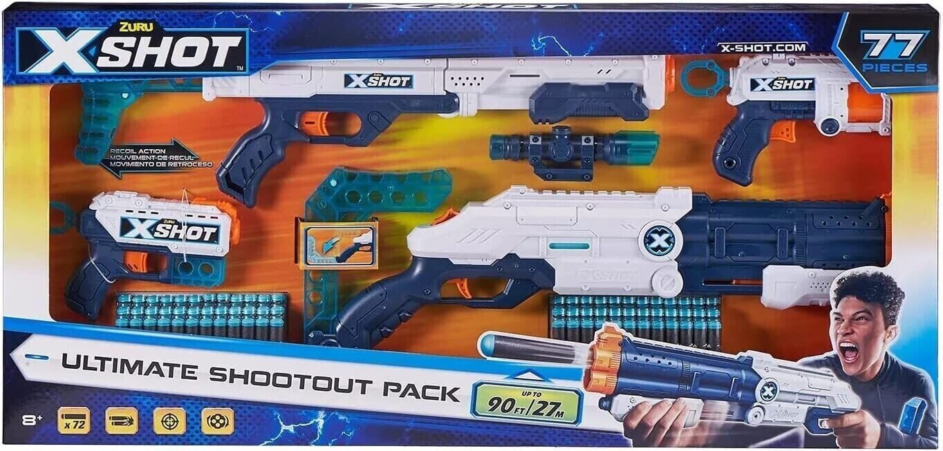 X-Shot Ultimate Shootout Pack giá rẻ nhất tại Nerfvietnam.com