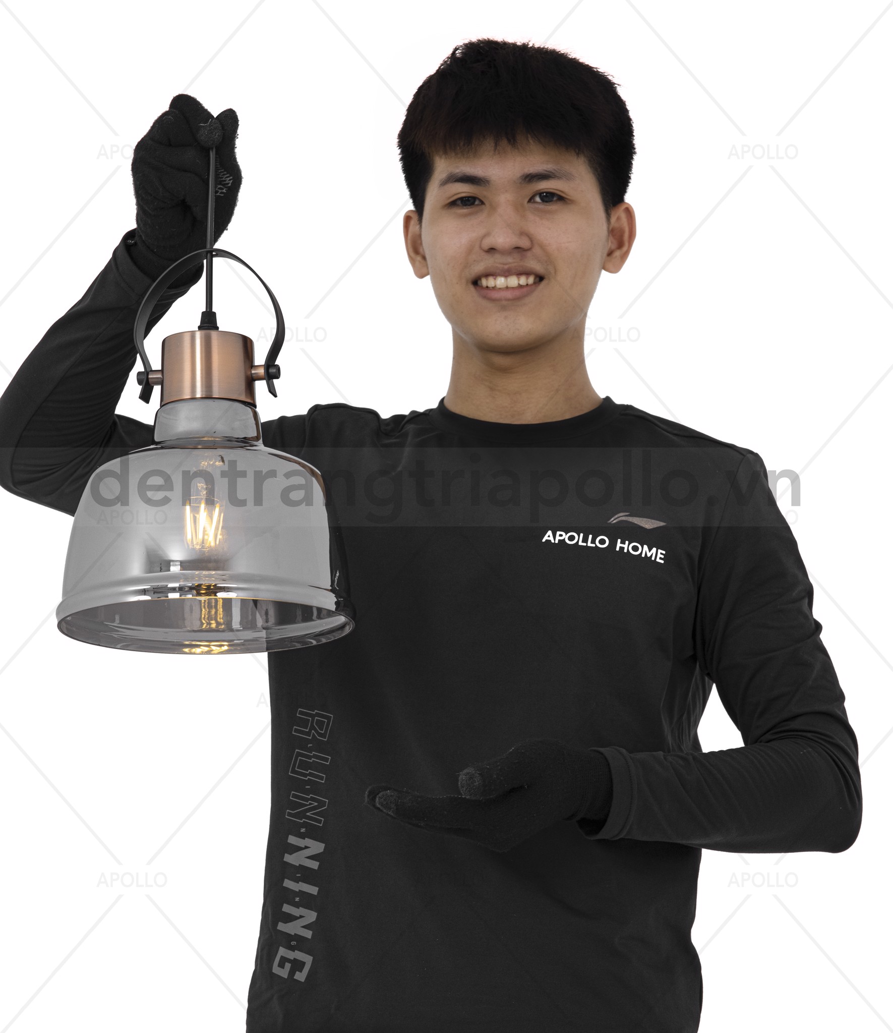 đèn thả thủy tinh công nghiệp