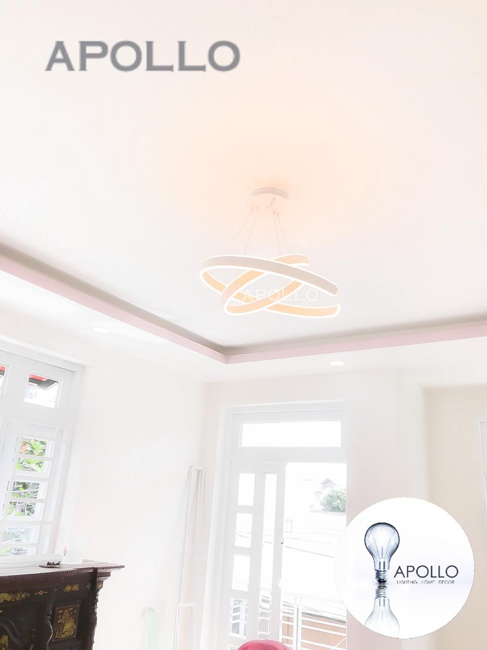 đèn thả led hiện đại nhỏ gọn trang trí phòng khách nhỏ