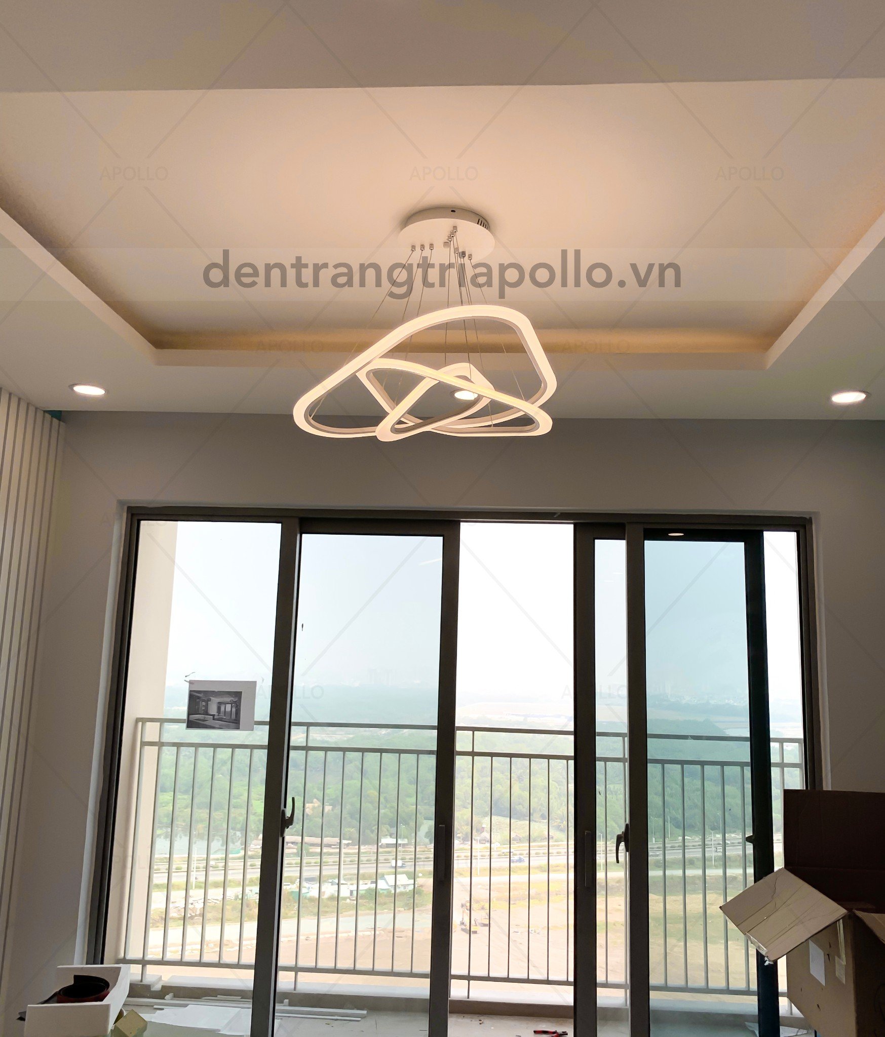 đèn thả led trang trí phòng khách