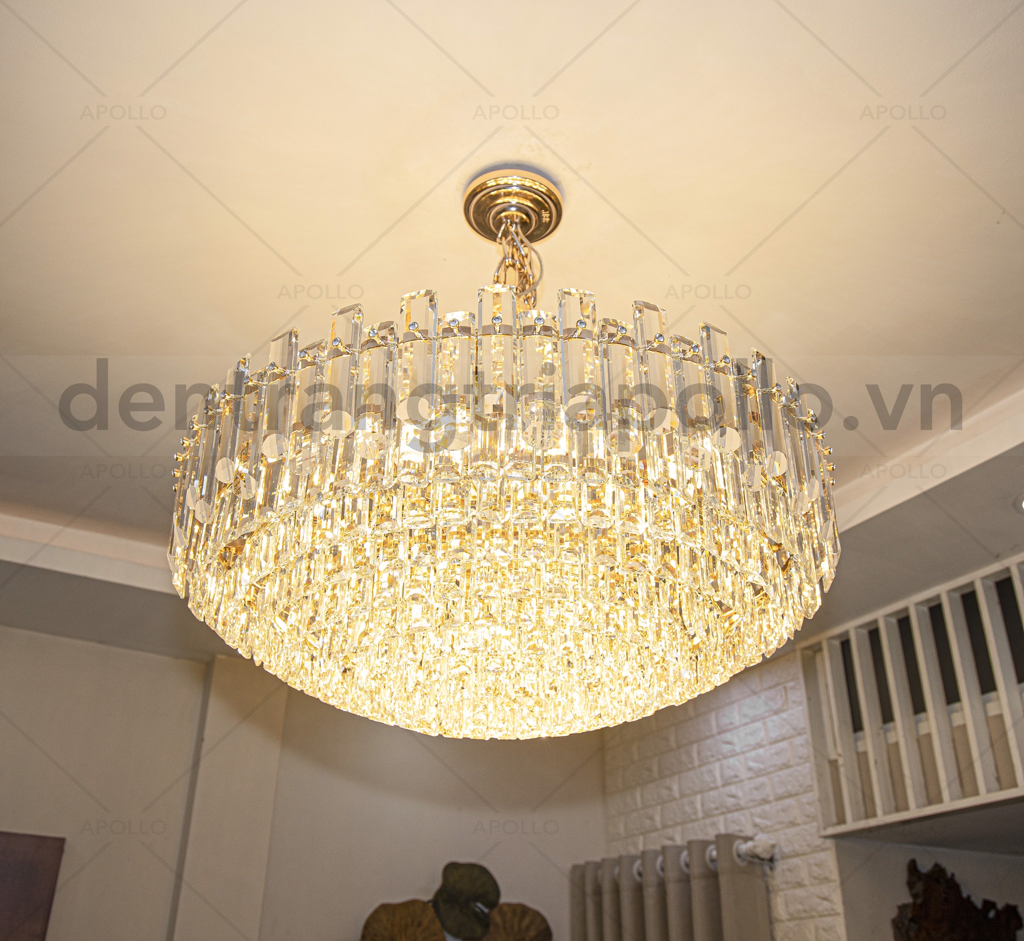 Đèn chùm pha lê cao cấp DTT 6345A – Đèn Trang Trí Apollo Lighting