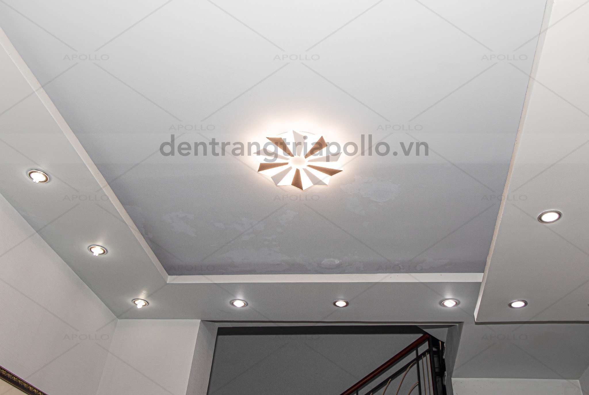 đèn áp trần led hiện đại trang trí phòng khách