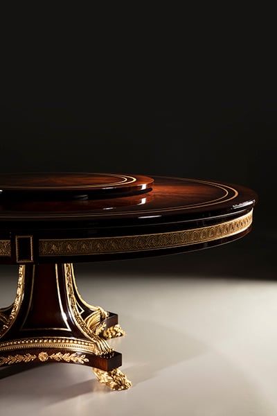 Bàn ăn cổ điển tròn Lancaster