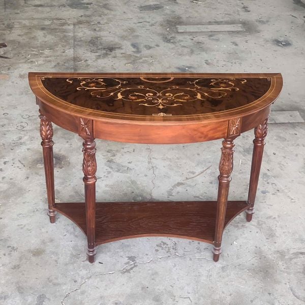 Bàn console cổ điển Louis 16 họa tiết theo yêu cầu