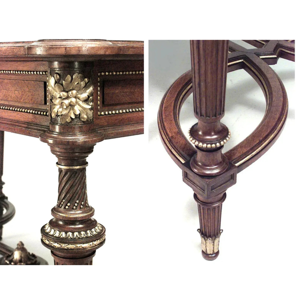 bàn trà gỗ cổ điển Louis XVI