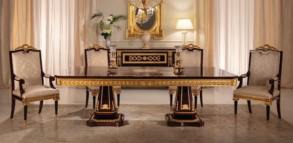 Bộ bàn ghế ăn cổ điển Trianon (Marina) phong cách Ý