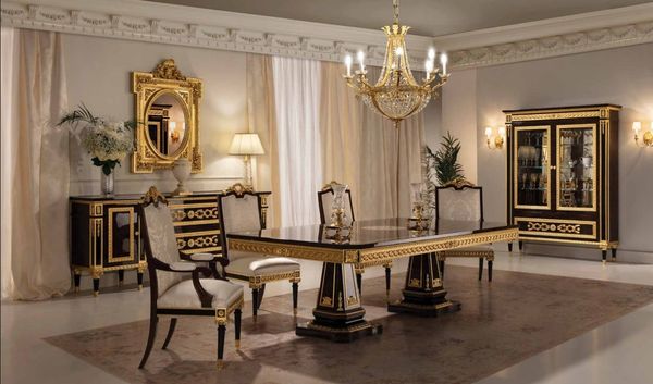 Bộ bàn ghế ăn cổ điển Châu Âu Trianon (Mariner)