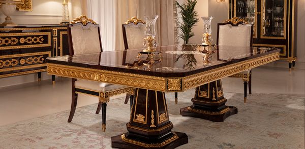 Bộ bàn ghế ăn cổ điển cao cấp Trianon (Marina)