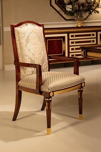 Ghế ăn tân cổ điển có tay vịn Lancaster Mariner