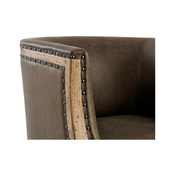 Ghế sofa bằng gỗ CB42005 với chi tiết đóng đinh tỉ mỉ