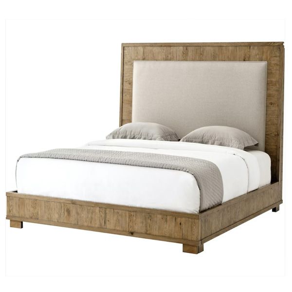 Giường gỗ bọc nệm đầu gường CB83006