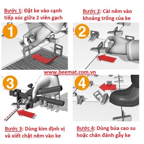 HƯỚNG DẪN SỬ DỤNG KE CÂN BẰNG GẠCH