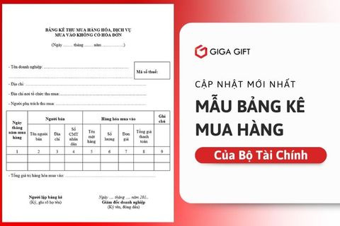 [Cập Nhật Mới Nhất] Mẫu Bảng Kê Mua Hàng Của Bộ Tài Chính