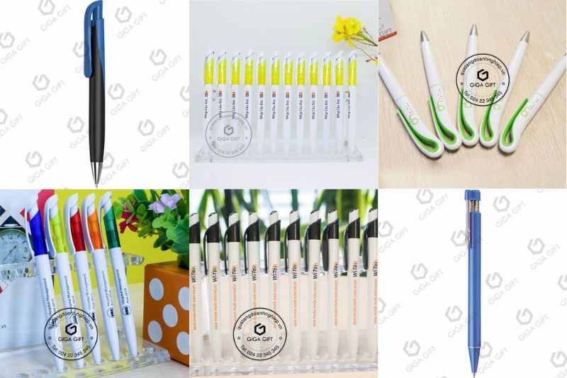 Bút bi nhựa in logo chi phí thấp phù hợp làm quà hội thảo, hội nghị