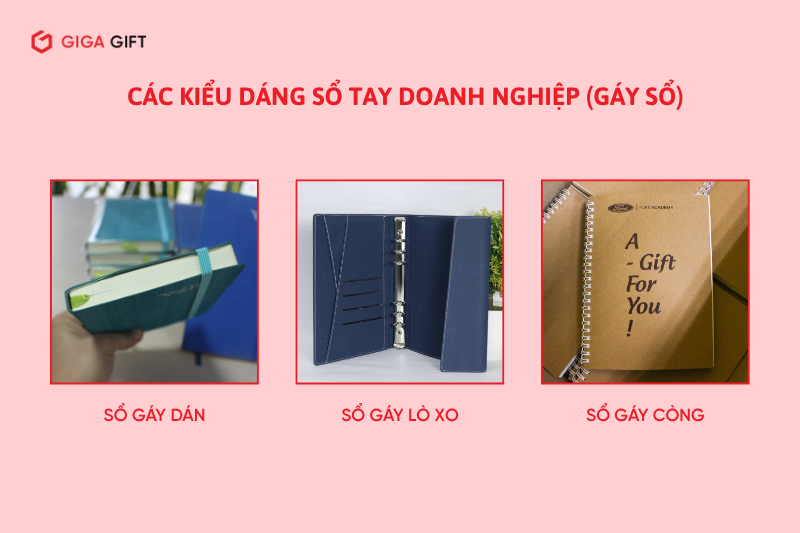 Các kiểu dáng sổ tay quà tặng phổ biến