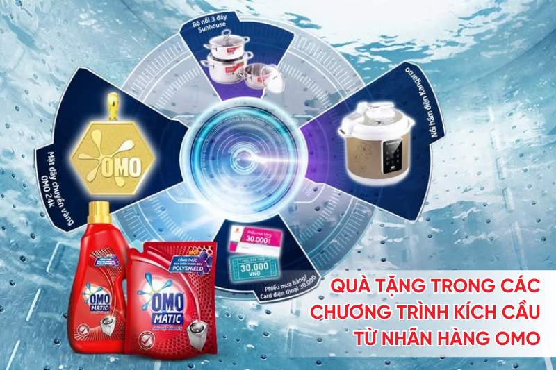 Quà tặng được OMO sử dụng làm công cụ truyền thông hiệu quả và tự nhiên